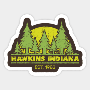 Hawkins Indiana Sticker